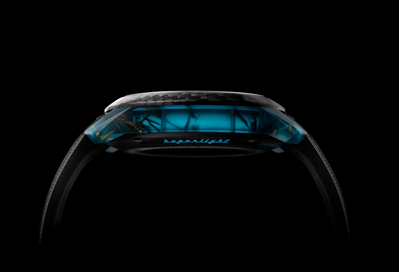 CHRONOFIGHTER SUPERLIGHT CARBON SKELETON - TRANSLUCENT BLUE
