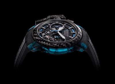 CHRONOFIGHTER SUPERLIGHT CARBON SKELETON - TRANSLUCENT BLUE