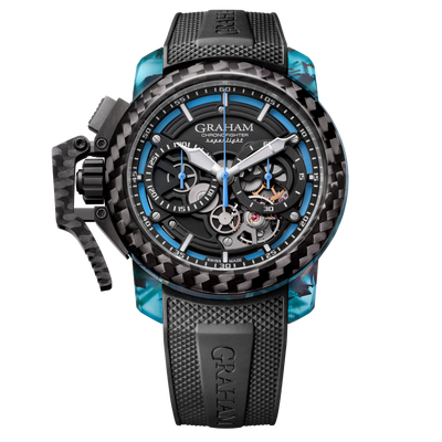 CHRONOFIGHTER SUPERLIGHT CARBON SKELETON - TRANSLUCENT BLUE