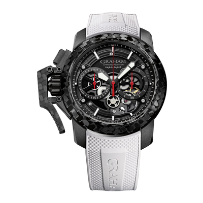 CHRONOFIGHTER SUPERLIGHT CARBON SKELETON BLACK (WHITE RUBBER)