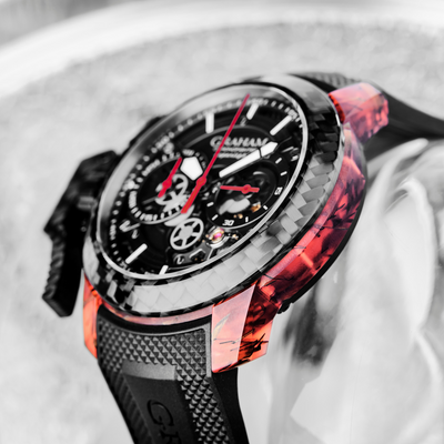 CHRONOFIGHTER SUPERLIGHT CARBON SKELETON - TRANSLUCENT RED